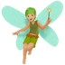 🧚🏼 fairy: medium-light skin tone display on Apple